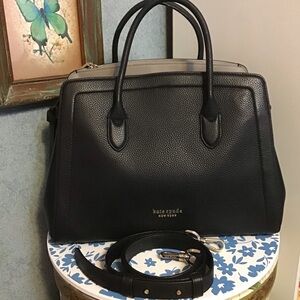 Kate spade Lrg knott pebble leather satchel